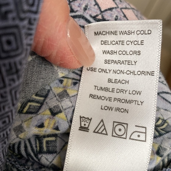 Ellos Maxi Dress Womens Plus Sz 22 Tiered patchwork Cottage Core Avanteguard - Picture 9 of 9